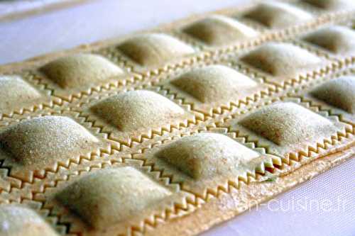 Ravioli ricotta épinards saumon fumé