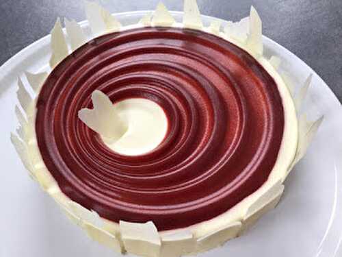 Bavarois chocolat blanc, fruits rouges