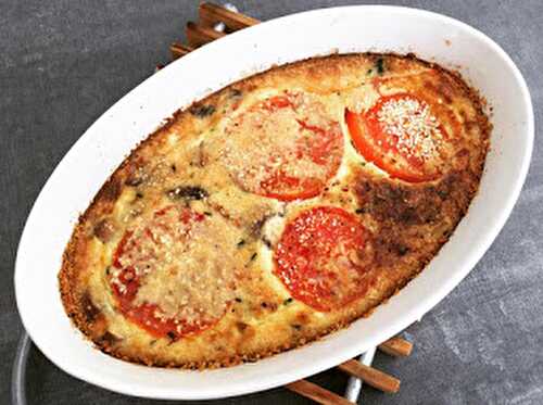 Clafoutis Champignons- Tomates