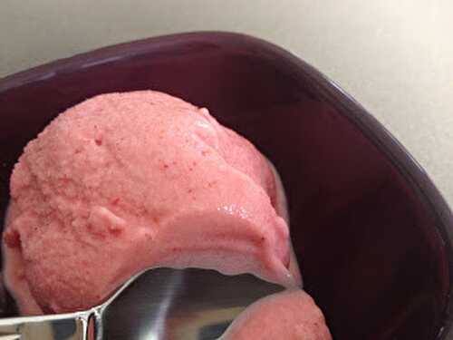 Crème glacée à la fraise