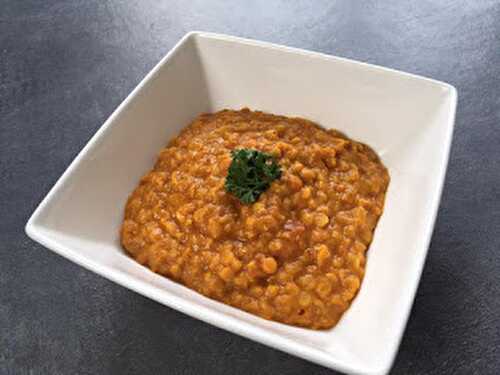 Dahl (plat indien : lentilles corail et épices)