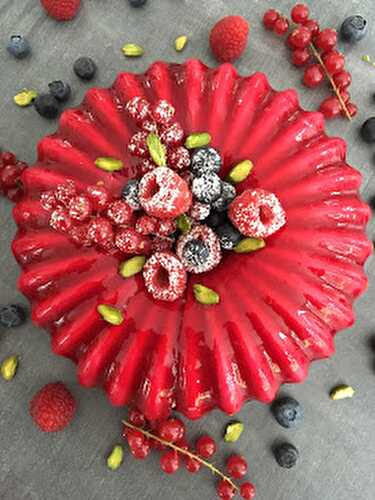 Entremet Pistache et Fruits rouges