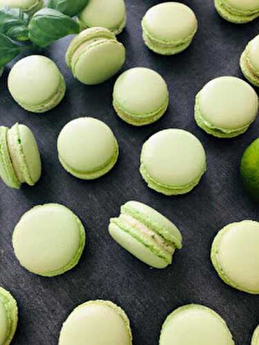 Macarons Citron-vert, Basilic de Christophe Felder