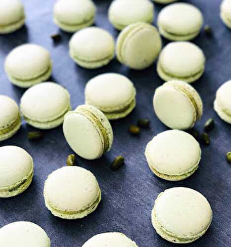 Macarons pistache de Christophe Felder