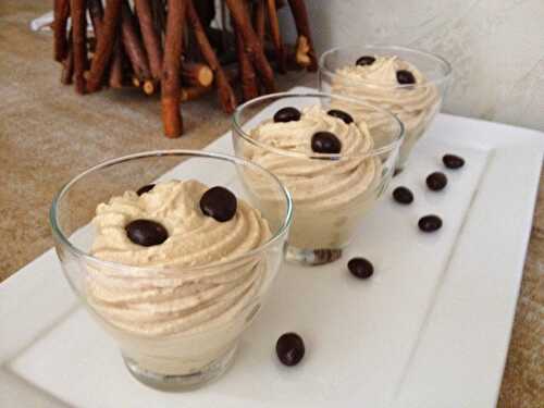 Mousse au café et chocolat blanc