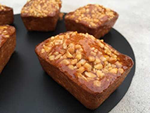 Petits Cakes Caramel Amandes de Christophe Adam