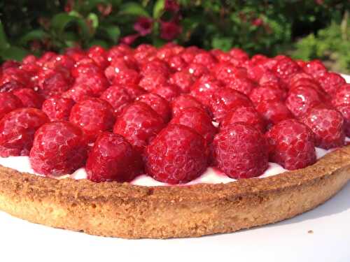 Tarte 100 % framboises