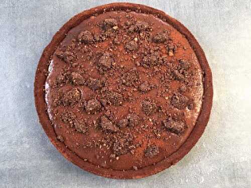 Tarte Caramel Chocolat de Christophe Adam