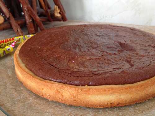 Tarte Moelleux Chocolat, coeur Carambar