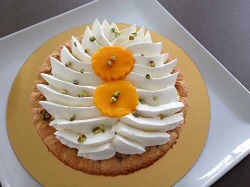 Tarte Pistache,mangue et jasmin de Sébastien Bouillet