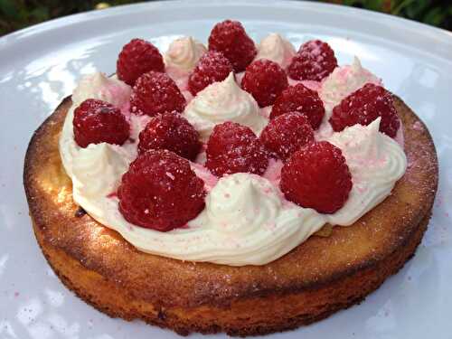 Tartelette framboises, ganache chocolat blanc