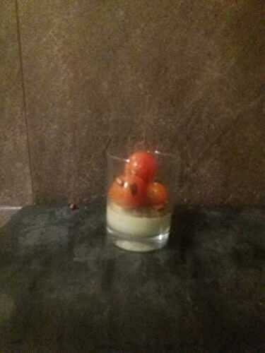 Panna cotta au pesto 
