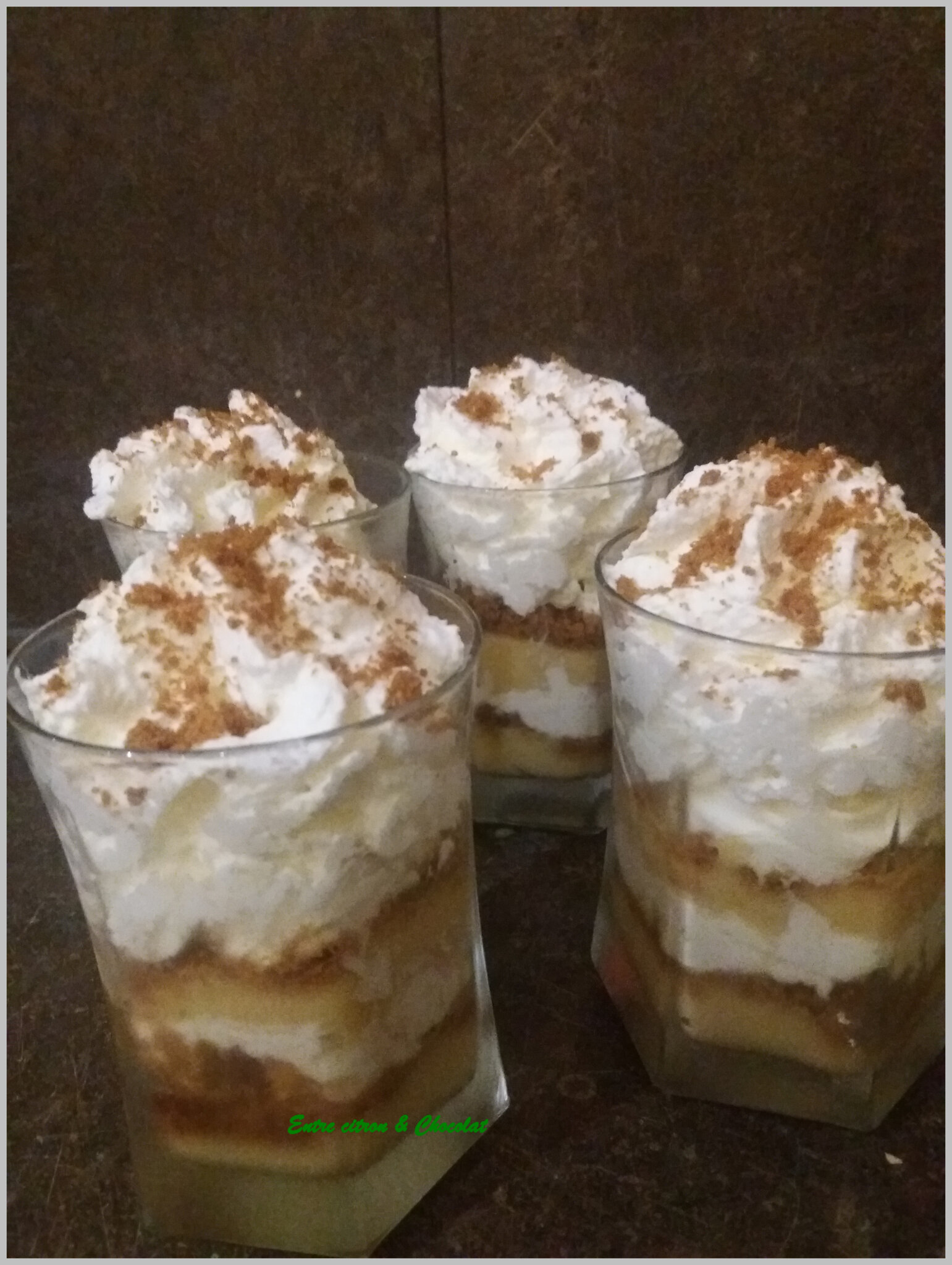 Verrines aux pommes & gateaux Belges 