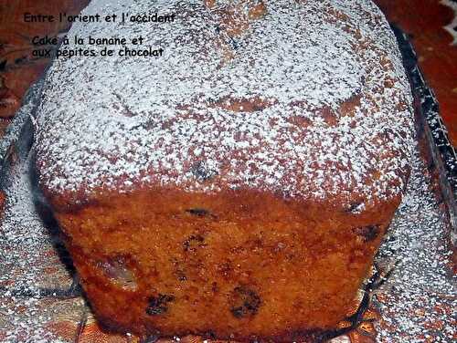 Cake à la banane et aux pépites de chocolat