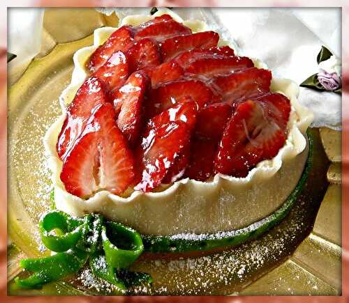 Coeur aux fraises et pâte d'amande pour vous souhaiter une joyeuse Saint Valentin - Entre l'orient et l'occident