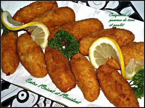 Croquettes de pommes de terre et poulet