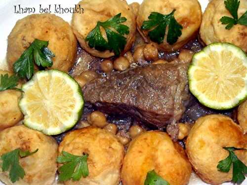 Lham bel khoukh ou croquettes de pommes de terre farcis en sauce - Entre l'orient et l'occident