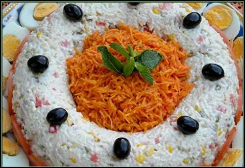 Salade de riz aux légumes et thon