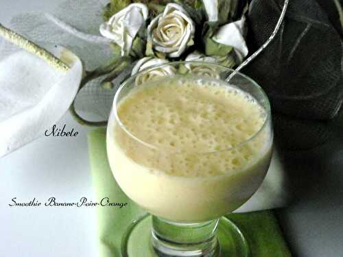 Smoothies Banane-poire-orange