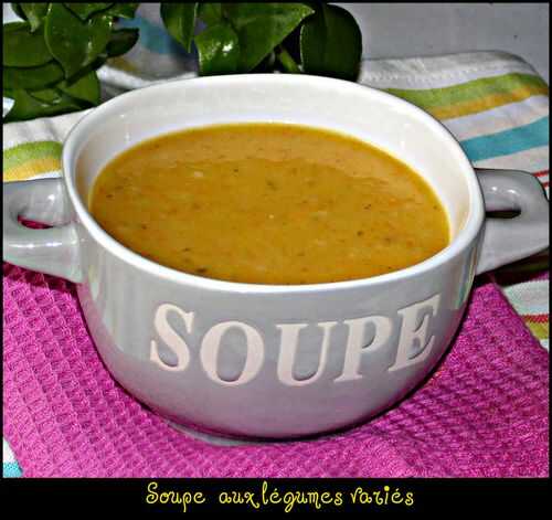 Soupe aux légumes variés pour Culino Version