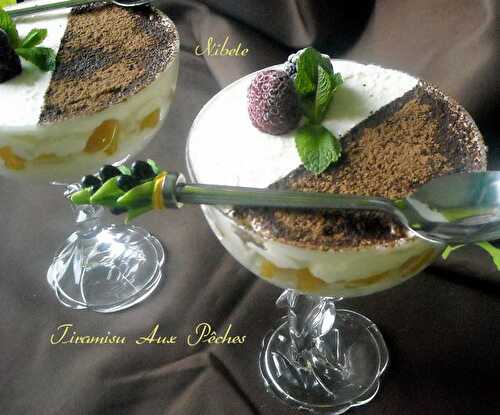 Tiramisu aux pêches