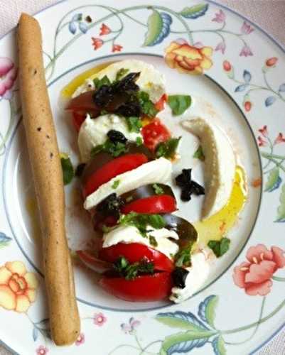 Assiette de Tomates et mozzarella