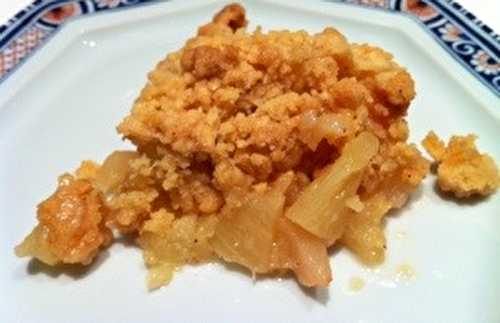 Crumble de pomme et d’ananas