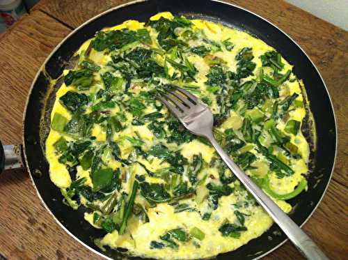 Frittata aux fanes de navet