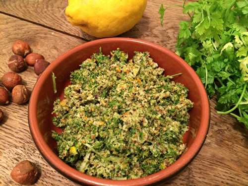 Gremolata à la noisette