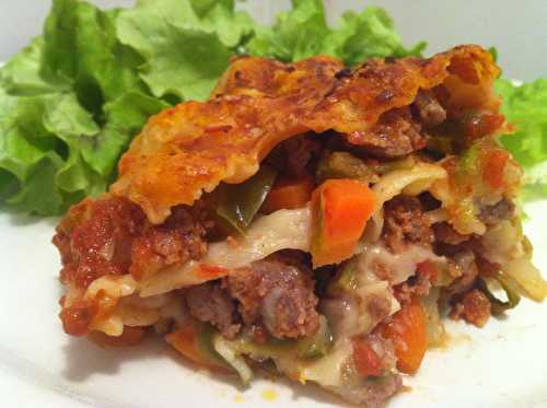 Lasagnes de boeuf et de légumes