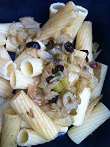 Macaronis au anchois et au fenouil