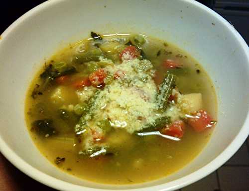 Minestrone d’haricot et chou fleur