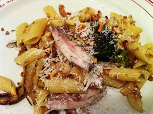 Penne aux anchois et au fenouil