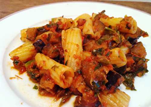 Penne aux aubergines