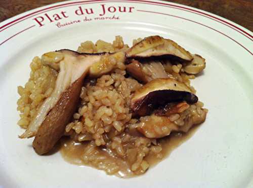 Risotto aux cèpes et pomme