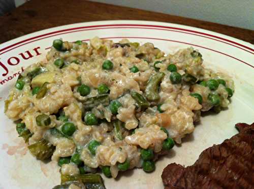 Risotto aux petits poix et menthe