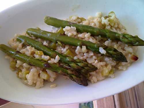 Rizotto aux asperges et aux parmesan