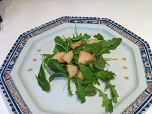 Salade de roquette aux poires