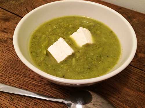 Soupe de brocoli à la fêta