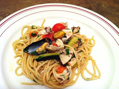 Spaghettis aux fruits de mer