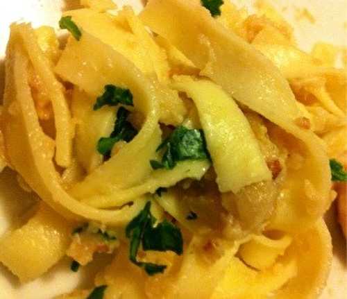 Tagliatelles au chou fleur et parmesan