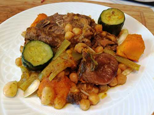 Tajine d’agneau aux figues et aux courgettes