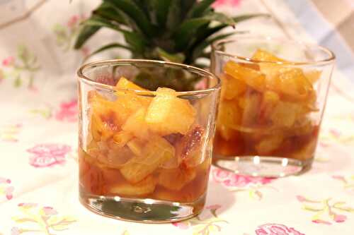 Ananas rôti au sirop d’érable