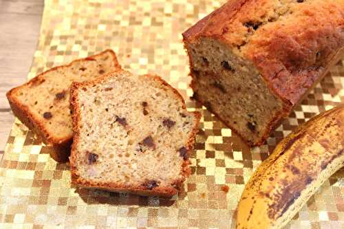 Banana bread à la noix de coco et chocolat