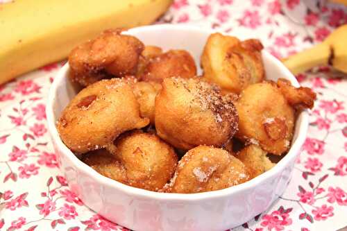 Beignets à la banane et à la cannelle