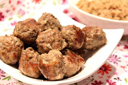 Boulettes de bœuf aux épices et beurre de cacahuète