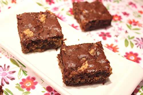Brownies au chocolat et au beurre de cacahuètes – Eva Cuisine