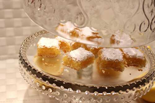 Carrés au citron (lemon bars)