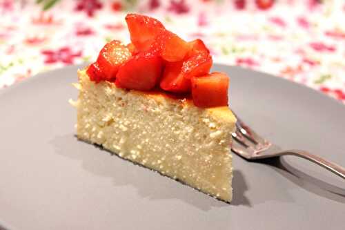 Cheesecake à la brousse, citron et fraises