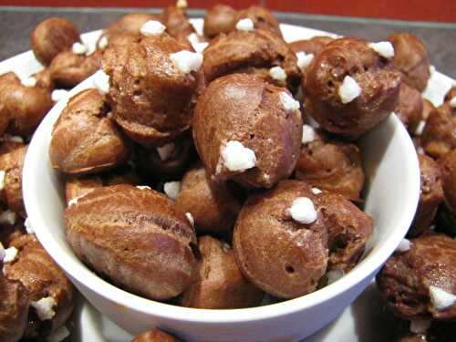 Chouquettes au chocolat